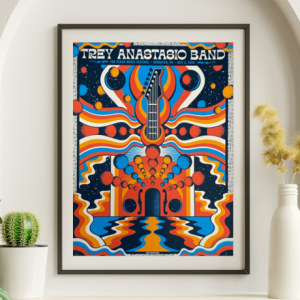 Trey Anastasio - Peachfest Scranton PA July 2 2022 - Live Concert Poster Wall Art Print - 200028