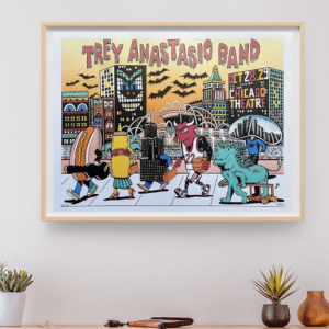 Trey Anastasio - Chicago Theater Chicago IL October 22 2022- Live Concert Poster Wall Art Print - 200044