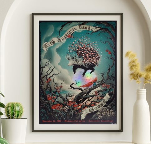 Trey Anastasio - Mohegan Sun Arena Uncassville CT November 12 2022 FOIL - Live Concert Poster Wall Art Print - 200047