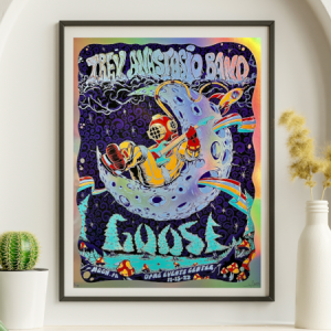 Trey Anastasio - UPMC Events Center Moon PA November 15 2022 FOIL - Live Concert Poster Wall Art Print - 200016