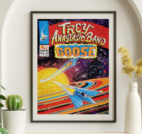 Trey Anastasio - Eaglebank Arena Fairfax VA November 17 2022 - Live Concert Poster Wall Art Print - 200029