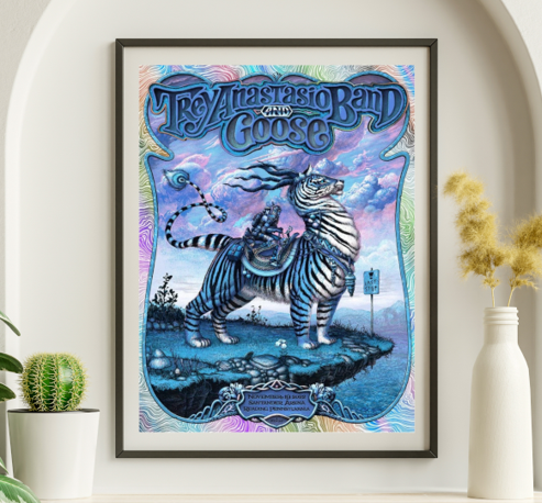 Trey Anastasio 22-11-19 Santander Arena Reading PA FOIL 1 - Live Concert Poster Wall Art Print - 200007