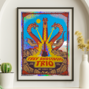 Trey Anastasio - Mission Ballroom Denver CO June 9 2023 FOIL 1 - Live Concert Poster Wall Art Print - 200063