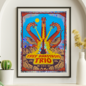 Trey Anastasio - Mission Ballroom Denver CO June 9 2023 FOIL 2 - Live Concert Poster Wall Art Print - 200064