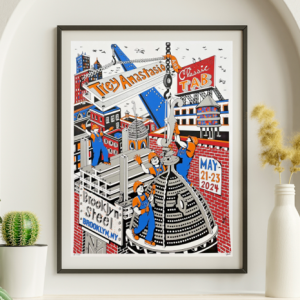 Trey Anastasio - Brooklyn Steel, Brooklyn NY May 21 2024 - Live Concert Poster Wall Art Print - 200058