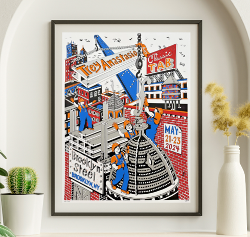 Trey Anastasio - Brooklyn Steel, Brooklyn NY May 21 2024 - Live Concert Poster Wall Art Print - 200058