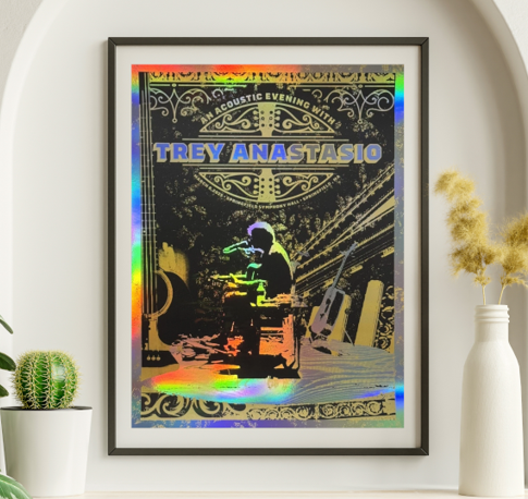 Trey Anastasio - Springfield Symphony Hall Springfield MA March 8 2025 FOIL - Live Concert Poster Wall Art Print - 200010