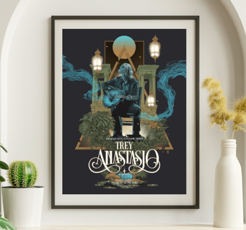 Trey Anastasio - Orchestra Hall Chicago IL March 18 2025 - Live Concert Poster Wall Art Print - 200059