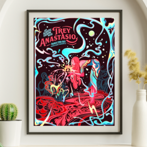 Trey Anastasio - Alabama Theater Birmingham AL March 22 2025 - Live Concert Poster Wall Art Print - 200019