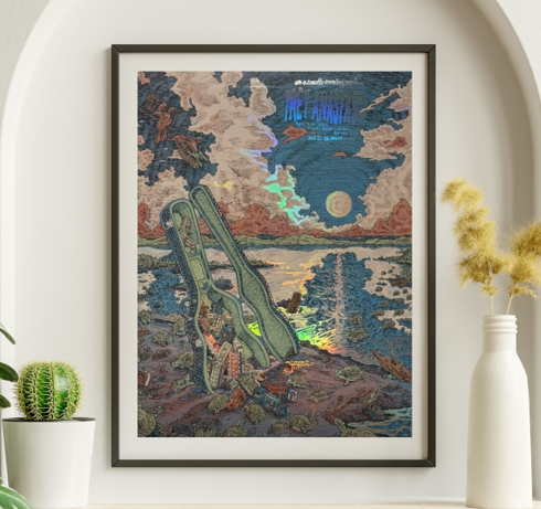 Trey Anastasio - Count Basie Center Red Bank NJ ALTERNATE April 25 2025 FOIL - Live Concert Poster Wall Art Print - 200045