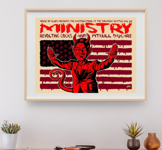 Ministry - Showbox Seattle WA May 28 2006 - Live Concert Poster Wall Art Print - 159002