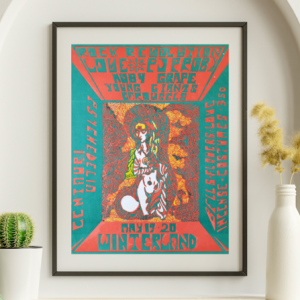 Moby Grape - Winterland SF CA May 19 1967 - Live Concert Poster Wall Art Print - 160001