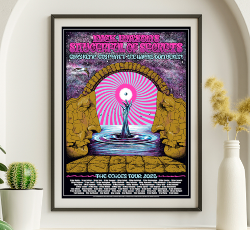 Nick Mason - Echoes 2022 Tour1 - Live Concert Poster Wall Art Print - 167001