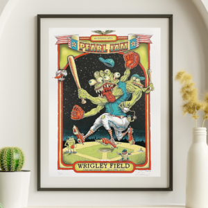 Pearl Jam - Wrigley Field Chicago IL July 19 2013 - Live Concert Poster Wall Art Print - 170007