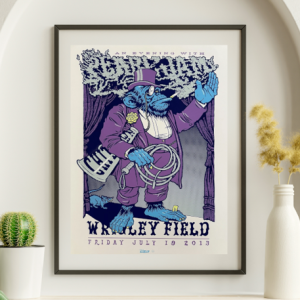 Pearl Jam - Wrigley Field Chicago IL July 19 2013 ALTERNATE - Live Concert Poster Wall Art Print - 170008