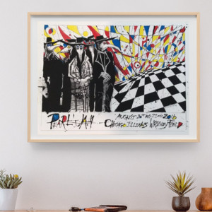 Pearl Jam -August 20 2016 Wrigley Field Chicago IL - Live Concert Poster Wall Art Print - 170015