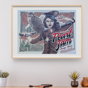 Pearl Jam -August 18 2018 Wrigley Field Chicago IL - Live Concert Poster Wall Art Print - 170017