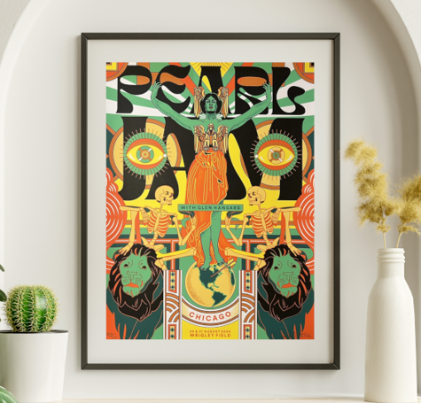 Pearl Jam - Wrigley Field Chicago IL August 29 2024 - Live Concert Poster Wall Art Print - 170022