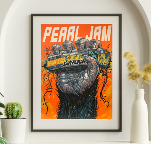 Pearl Jam - Madison Square Garden NY September 4 2024 - Live Concert Poster Wall Art Print - 170023