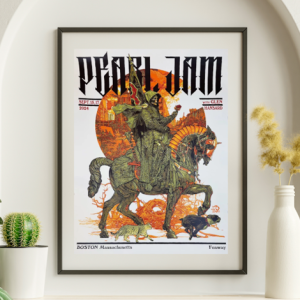 Pearl Jam - Fenway Park Boston MA September 15 2024 ALTERNATE 1 - Live Concert Poster Wall Art Print - 170024