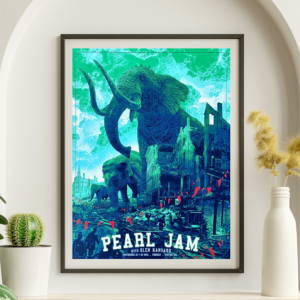 Pearl Jam - Fenway Park Boston MA September 15 2024 - ALTERNATE 4 - Live Concert Poster Wall Art Print - 170027