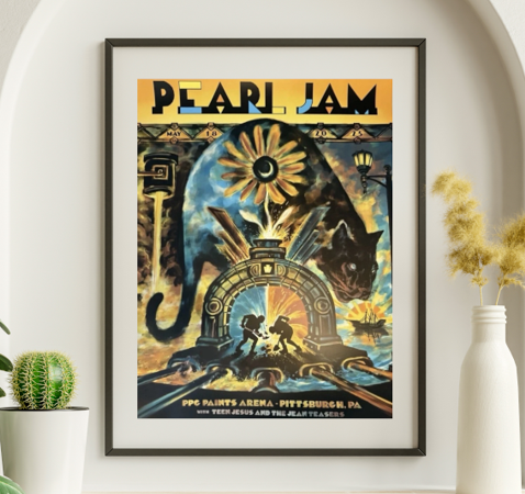 Pearl Jam - PPG Paints Arena Pittsburgh PA May 18 2025 - Live Concert Poster Wall Art Print - 170032