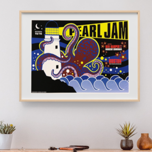 Pearl Jam - Great Woods Theater Boston MA September 15 1998 - Live Concert Poster Wall Art Print - 170035