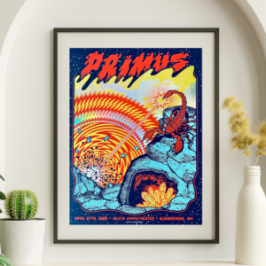 Primus - Asleta Amphitheater Albuquerque NM April 27 2025- Live Concert Poster Wall Art Print - 174016