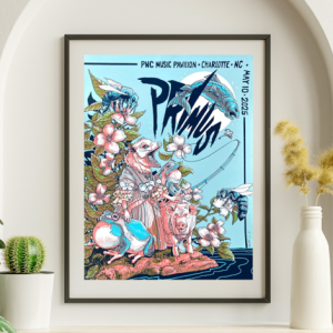 Primus - PNC Music Pavilion Charlotte NC May 10 2025 - Live Concert Poster Wall Art Print - 174018