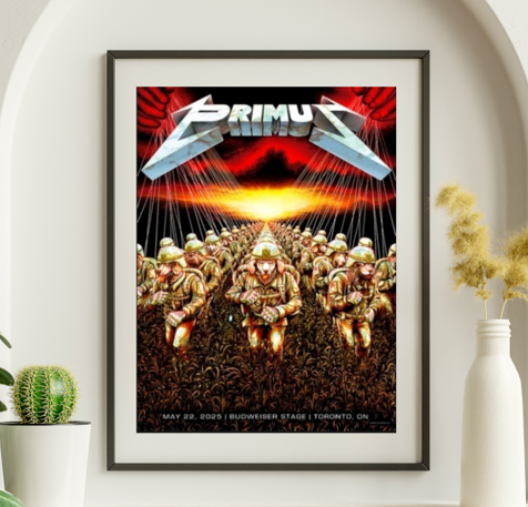 Primus - Budweiser Stage Toronto ON May 22 2025 - Live Concert Poster Wall Art Print - 174021
