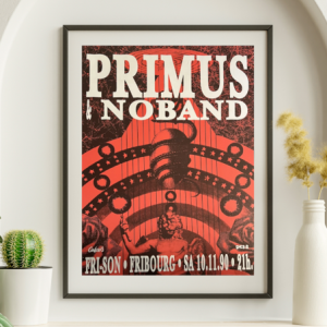 Primus - Fribourg Switzerland November 10 1990 - Live Concert Poster Wall Art Print - 174024