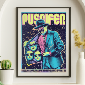 Puscifer - Azura Amphitheater Bonner Springs KS April 30 2024 NOT FOIL - Live Concert Poster Wall Art Print - 176003