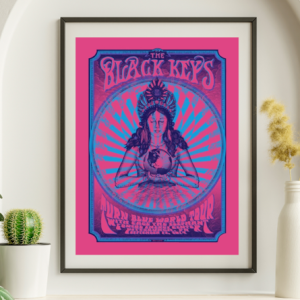 Black Keys - Console Center Pittsburgh PA, September 13, 2014 PINK VARIANT - Live Concert Poster Wall Art Print - 116002