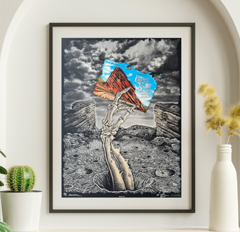 Queens of the Stone Age - Red Rocks Morrison CO October 10 2017 - Live Concert Poster Wall Art Print - 177002