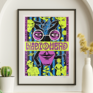 Radiohead - The Centrum Worchester MA April 15 1998 - Live Concert Poster Wall Art Print - 178001