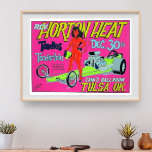 Rev Horton Heat - Cains Ballroom Tulsa OK December 30 1994 - Live Concert Poster Wall Art Print - 241001