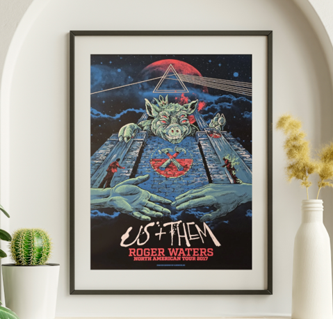 Roger Waters - North American Tour 2017 - Live Concert Poster Wall Art Print - 182001