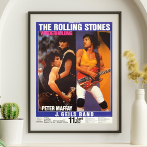 Rolling Stones - Munich Olympia Stadium Germany June 11 1982 - Live Concert Poster Wall Art Print - 183003