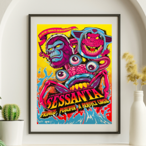 Sessanta - Red Rocks Morrison CO April 25 2024 - Live Concert Poster Wall Art Print - 184001