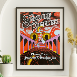 Smashing Pumpkins - Hard Rock Live Hollywood FL October 8 2022 - Live Concert Poster Wall Art Print - 187001