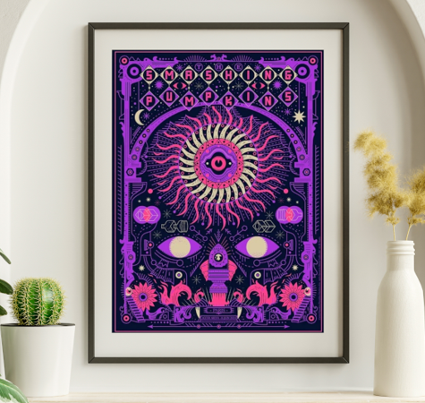 Smashing Pumpkins - Accor Arena Paris June 16 2024 - Live Concert Poster Wall Art Print - 187002