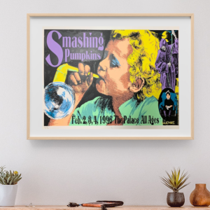 Smashing Pumpkins - The Palace CA February 2 1996 - Live Concert Poster Wall Art Print - 187005