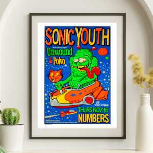 Sonic Youth - November 16 1995- Live Concert Poster Wall Art Print - 189001