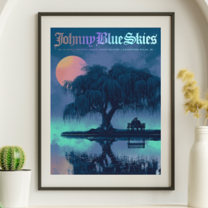 Johnny Blue Skies Sturgill Simpson - Meadow Brook Amphitheater Rochester Hills MI May 10 2025 NOT FOIL - Live Concert Poster Wall Art Print - 149002