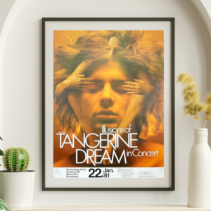 Tangerine Dream - Mannheim Germany January 22 1981 - Live Concert Poster Wall Art Print - 192001