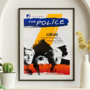 The Police - McNichols Arena Denver CO November 22 1983 - Live Concert Poster Wall Art Print - 222001