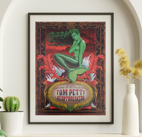 Tom Petty - Fillmore SF CA January 19 1997 - Live Concert Poster Wall Art Print - 197002