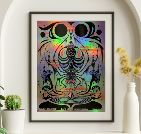 Tool - Ford Idaho Center Arena Nampa ID March 14 2020 NOT FOIL - Live Concert Poster Wall Art Print - 198005