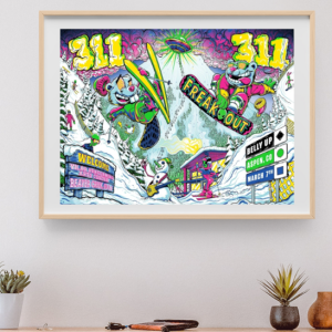 311 - Vilar Performing Arts Center Beaver Creek CO, March 6, 2022 FULLSHEET - Live Concert Poster Wall Art Print  - 102018