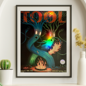 Tool - Broadmoor World Arena Colorado Springs CO January 28 2022 NOT FOIL - Live Concert Poster Wall Art Print - 198007
